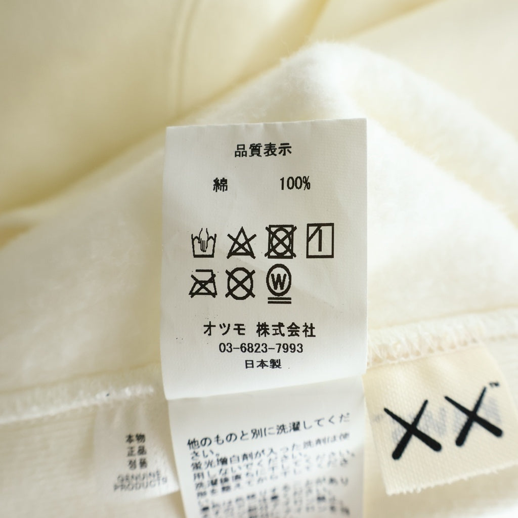 HUMAN MADE(ヒューマンメイド) ■23AW ×KAWS RABBIT HOODIE ラビットロゴプリント フーデットスウェットパーカー ホワイト