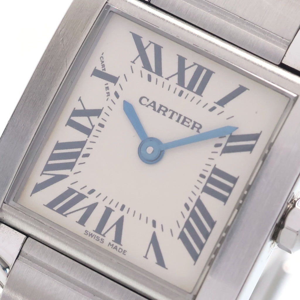 Cartier(カルティエ) タンクフランセーズSM 白文字盤 SS/QZ W51008Q3