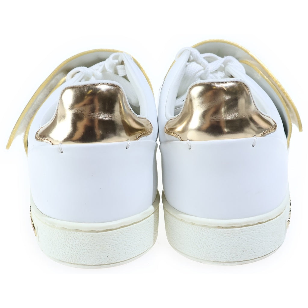 LOUIS VUITTON(ルイヴィトン) ■フロントローライン ロゴ ベルクロ スニーカー レディース ゴールドxホワイト #35 1/2
