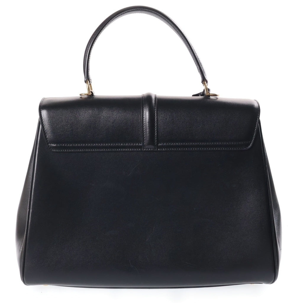 CELINE(セリーヌ) 16 セーズ ミディアム ハンドバッグ ショルダーバッグ 2WAYバッグ ブラック カーフ 187373BEY.38NO レディース