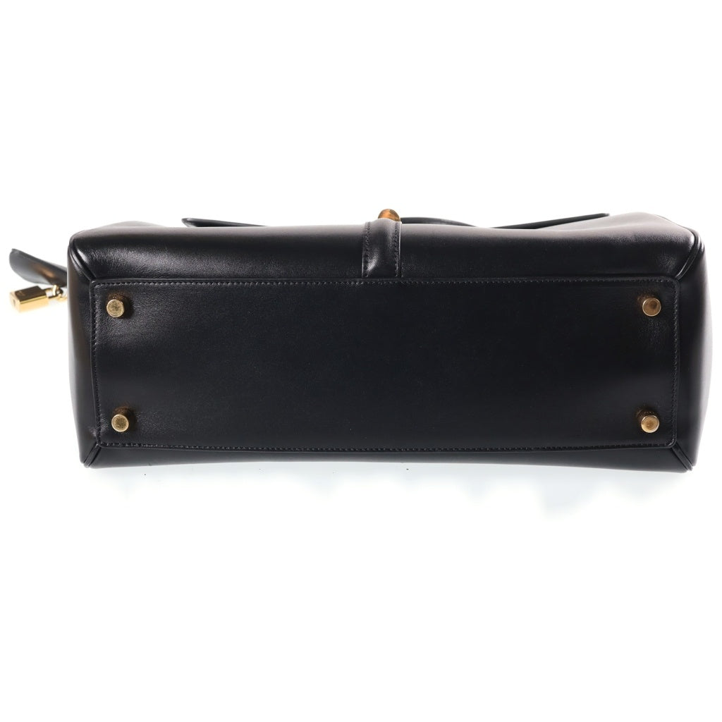 CELINE(セリーヌ) 16 セーズ ミディアム ハンドバッグ ショルダーバッグ 2WAYバッグ ブラック カーフ 187373BEY.38NO レディース
