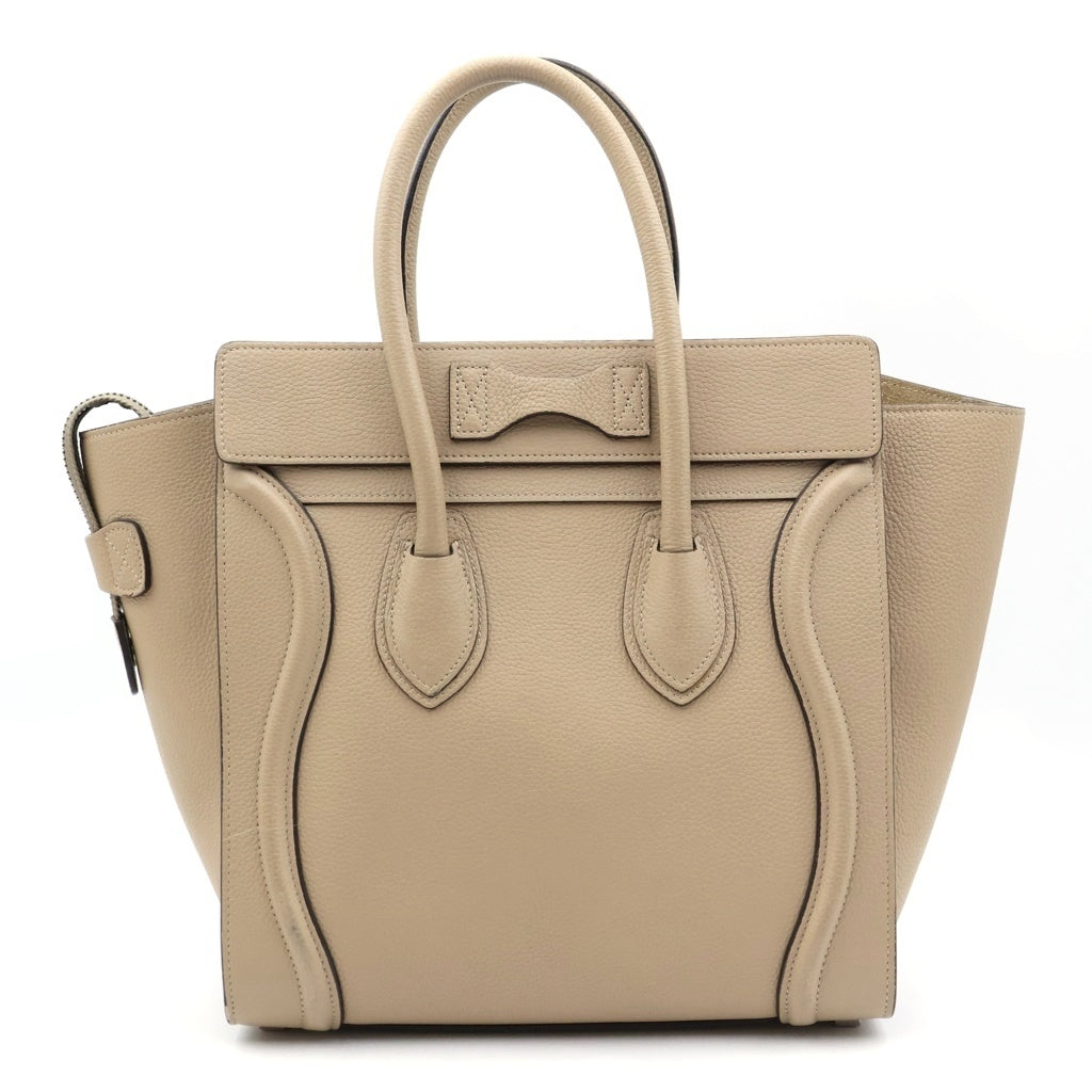 CELINE(セリーヌ) ラゲージ ミニショッパー ハンドバッグ ベージュ ドラムドカーフスキン 189213DRU レディース