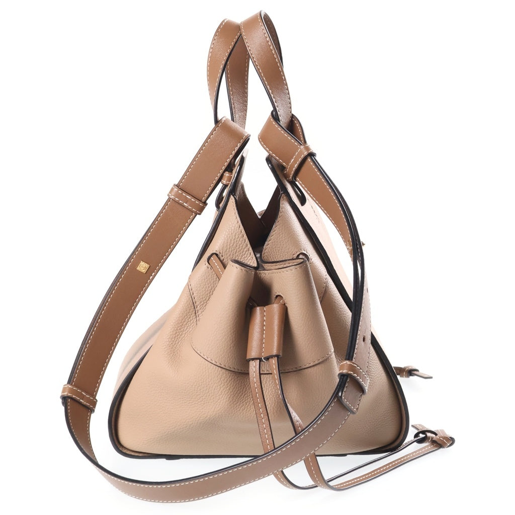 LOEWE(ロエベ) ハンモック スモール ハンドバッグ ショルダーバッグ ベージュ レザー 387.30.S35 レディース