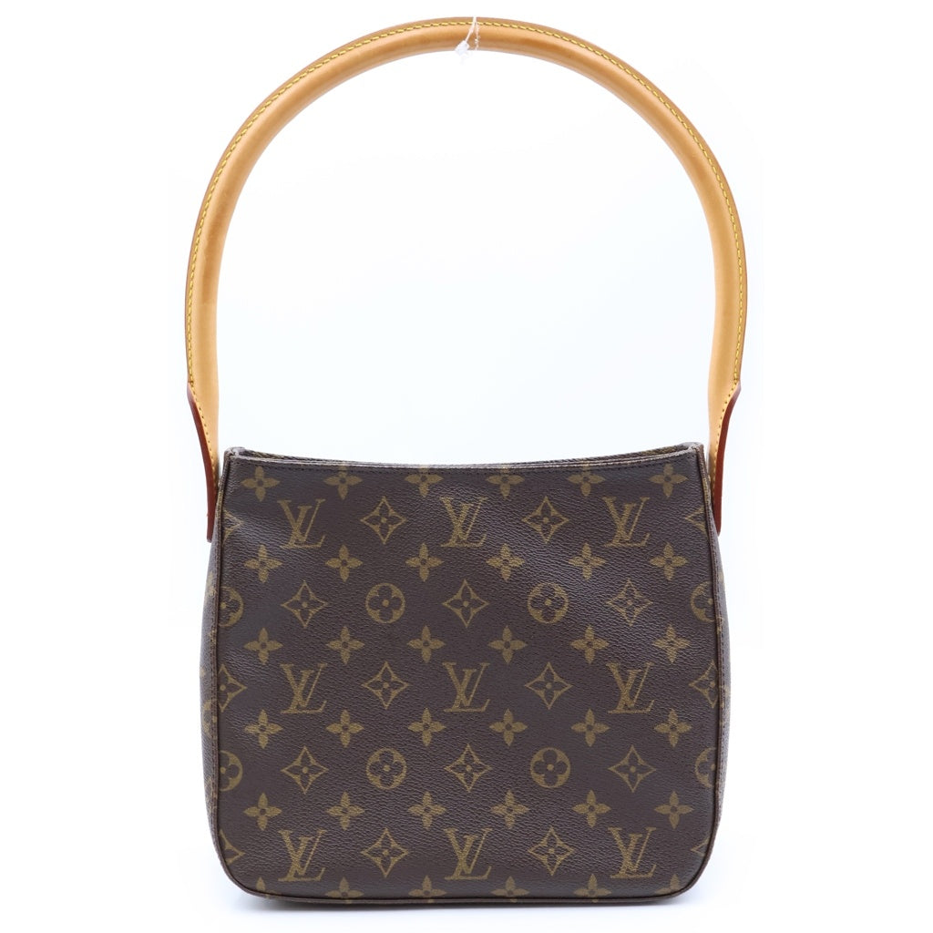 LOUIS VUITTON(ルイヴィトン) モノグラム ルーピングMM ハンドバッグ ブラウン PVC×レザー M51146 レディース