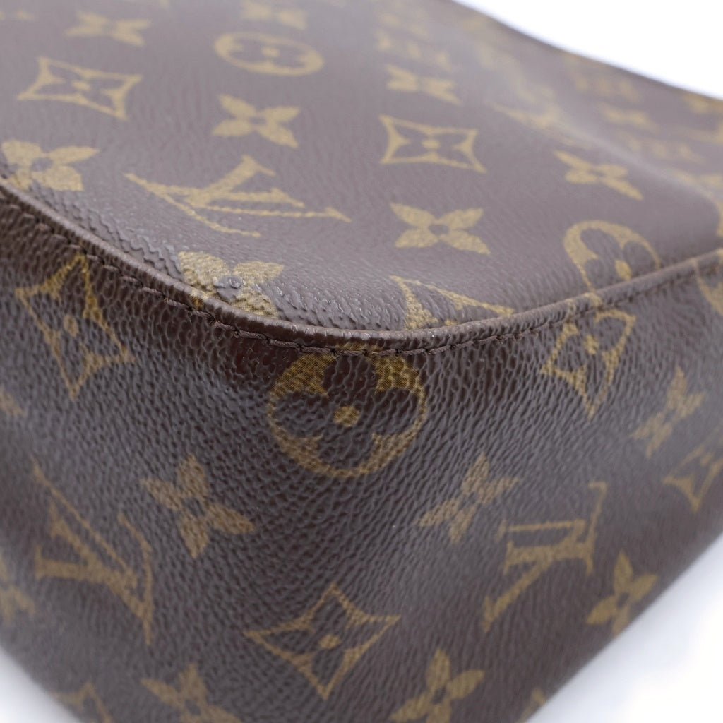 LOUIS VUITTON(ルイヴィトン) モノグラム ルーピングMM ハンドバッグ ブラウン PVC×レザー M51146 レディース