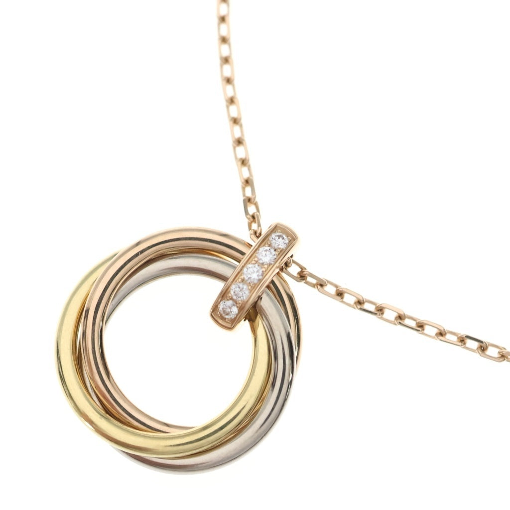 Cartier(カルティエ) トリニティ ネックレス スリーカラー 5Pダイヤ Au750 レディース