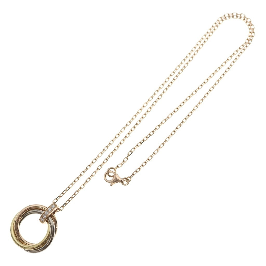 Cartier(カルティエ) トリニティ ネックレス スリーカラー 5Pダイヤ Au750 レディース