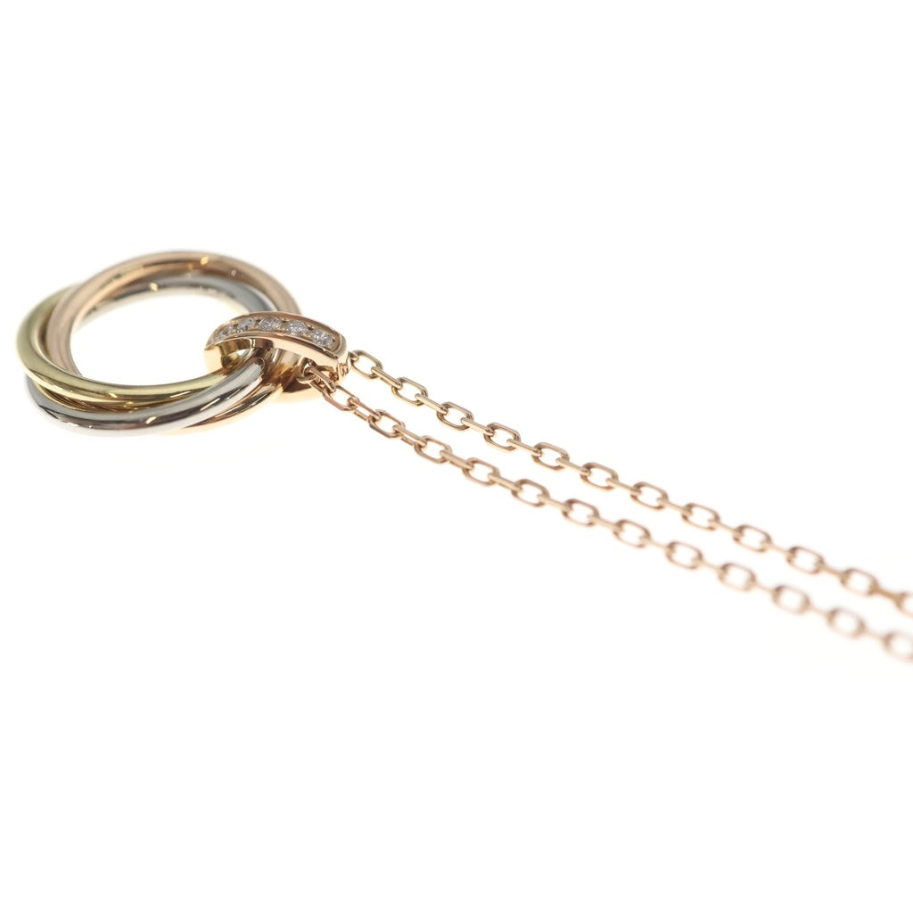 Cartier(カルティエ) トリニティ ネックレス スリーカラー 5Pダイヤ Au750 レディース
