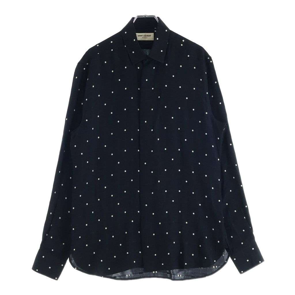 SAINT LAURENT PARIS(サンローランパリ) Yシャツ ドット ブラック