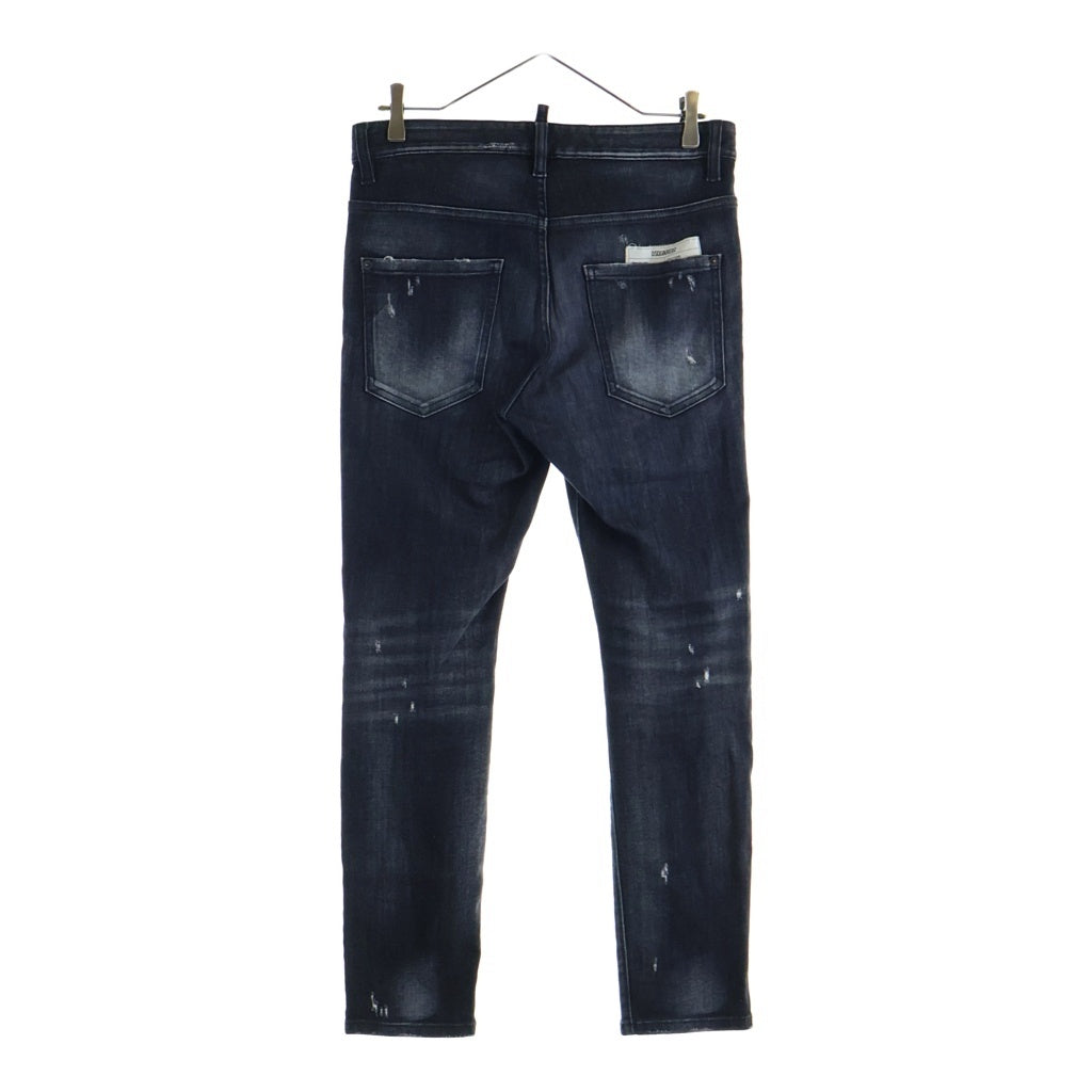 DSQUARED2(ディースクエアード) ダメージ 加工 デニム パンツ ジーンズ グレー S74LB0999530503