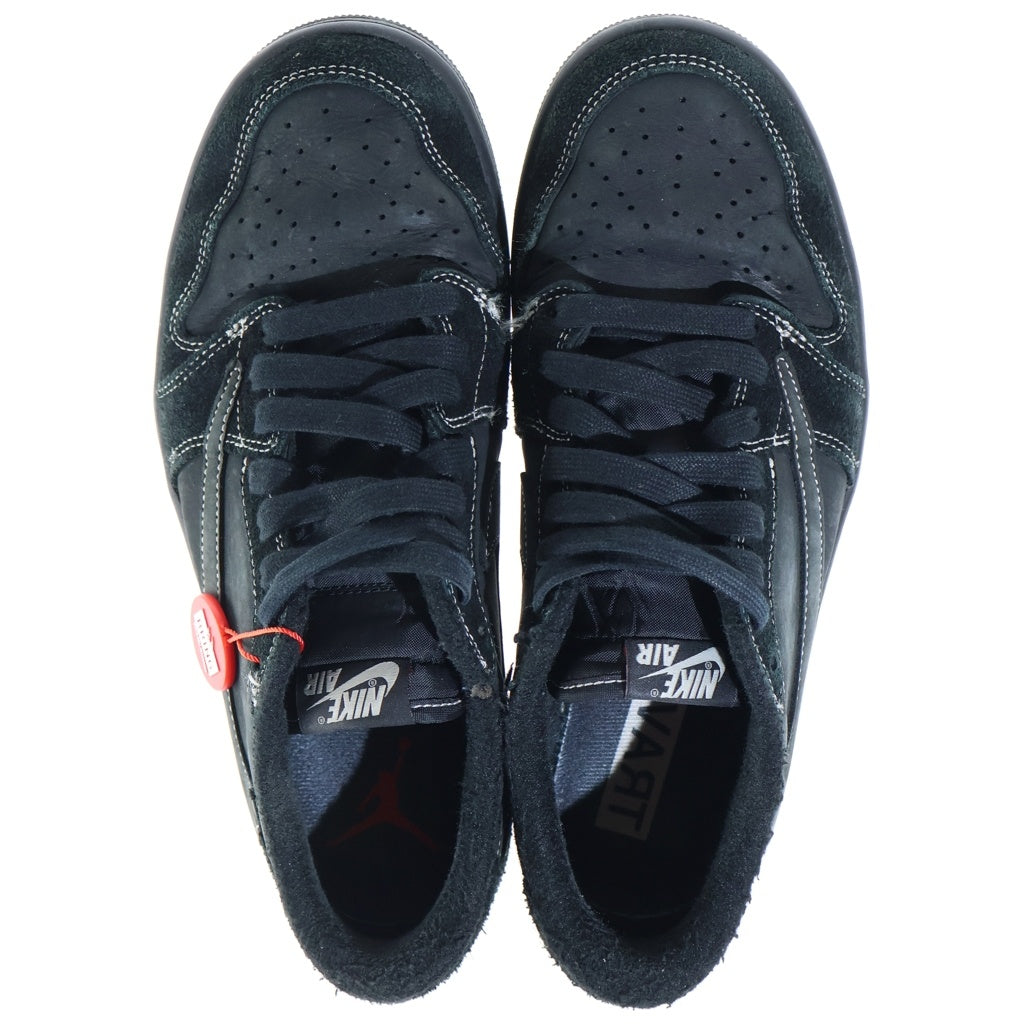 NIKE(ナイキ) ■×TRAVIS SCOTT AIR JORDAN 1 LOW BLACK PHANTOM エアジョーダン1 ローカットスニーカー US8.5/26.5cm DM7866-001