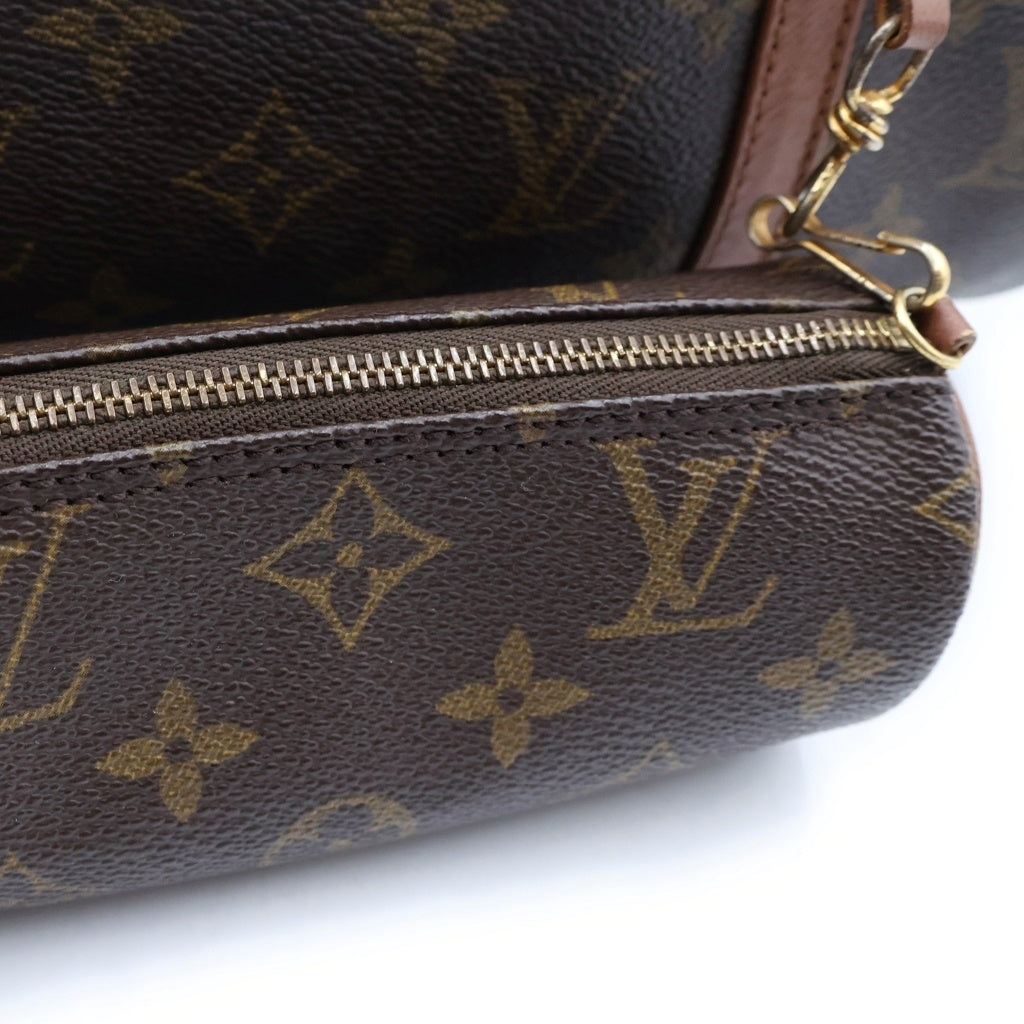 LOUIS VUITTON(ルイヴィトン) モノグラム パピヨン30 旧型 ハンドバッグ ブラウン PVC×レザー M51385 レディース