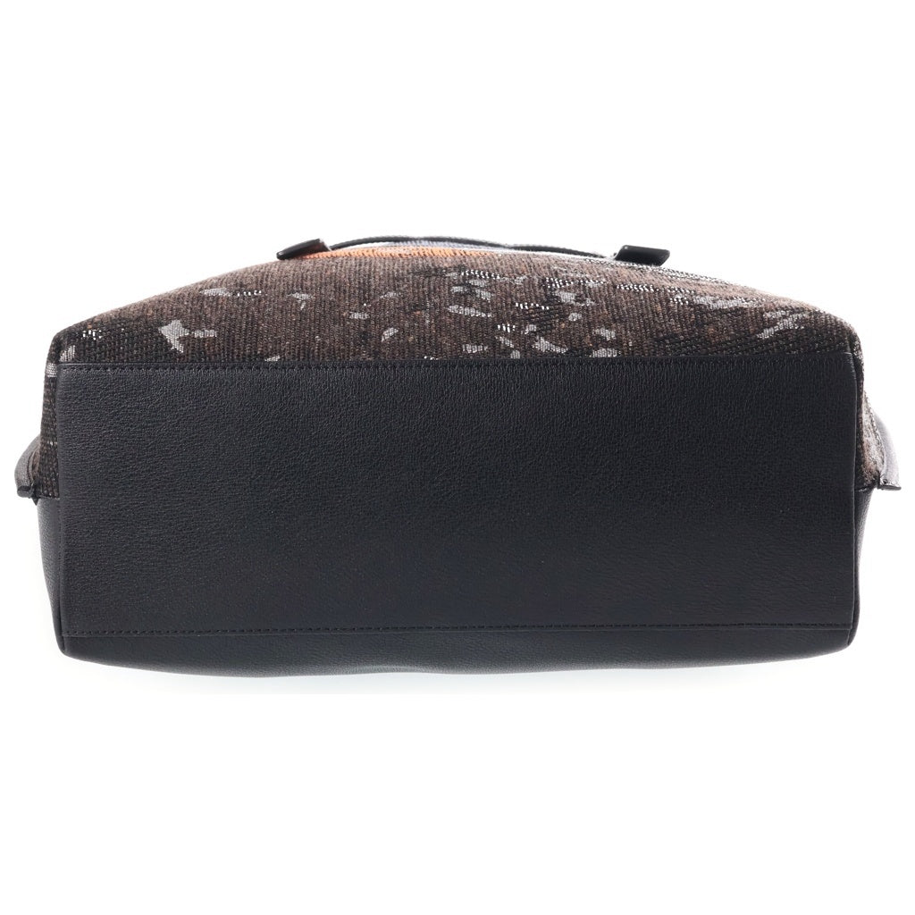 FURLA(フルラ) ■トートバッグ GIOVE ジョーヴェ ブラック×グレー レザー×ジャガード レディース