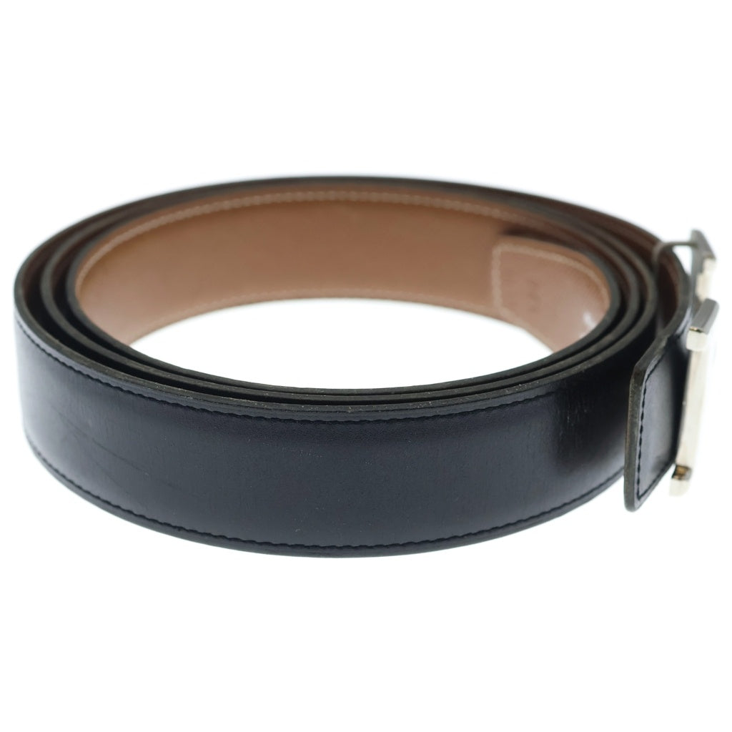 HERMES(エルメス) コンスタンス ベルト Hバックル シルバー金具 □A刻印 ブラック/ブラウン レディース