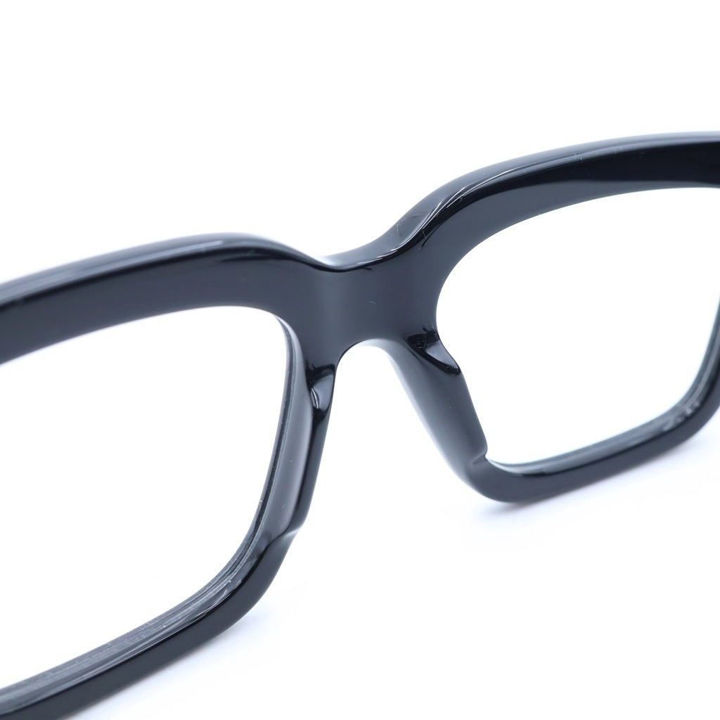 BOTTEGA VENETA(ボッテガヴェネタ) スクエアレンズ クリアフレーム アイウェア 眼鏡 ブラック #M BV1324O