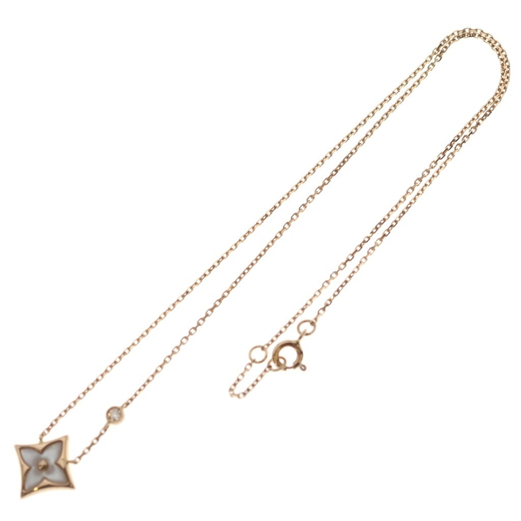 LOUIS VUITTON(ルイヴィトン) ブロッサムBB マザーオブパール 1PDダイヤ ネックレス 750 3.5g Q93892 レディース