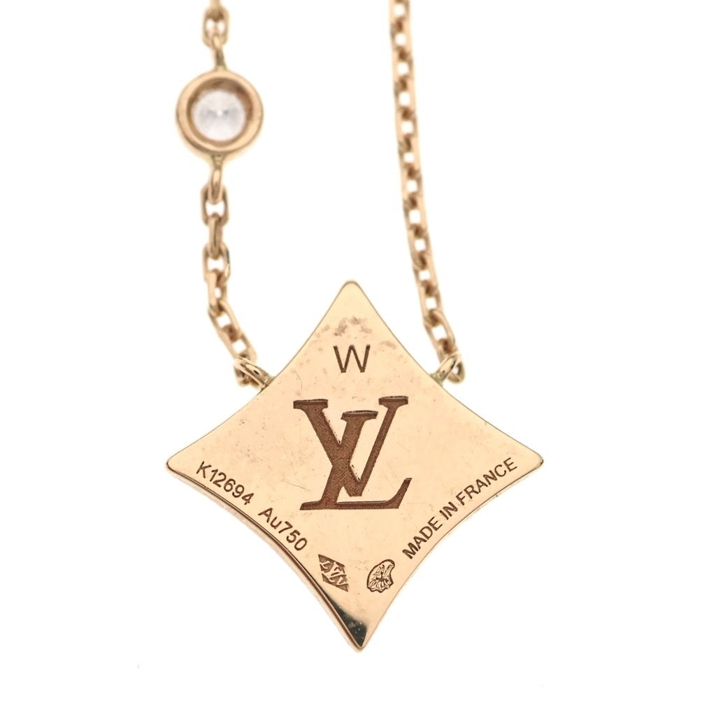 LOUIS VUITTON(ルイヴィトン) ブロッサムBB マザーオブパール 1PDダイヤ ネックレス 750 3.5g Q93892 レディース