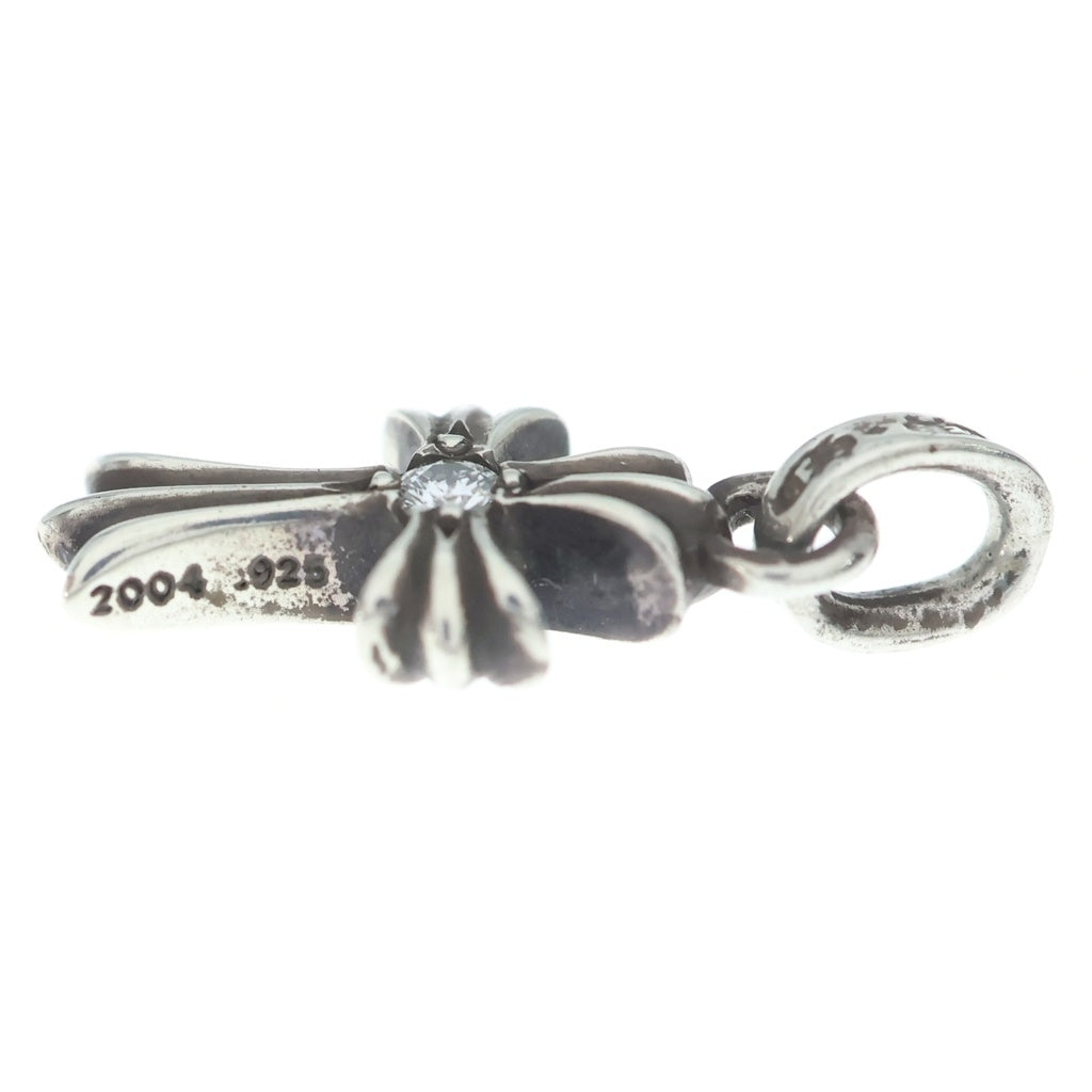 CHROME HEARTS(クロムハーツ) CRS BBYFAT DMND ベイビーファットクロス 両面1ダイヤ ペンダントトップ シルバー BCA238