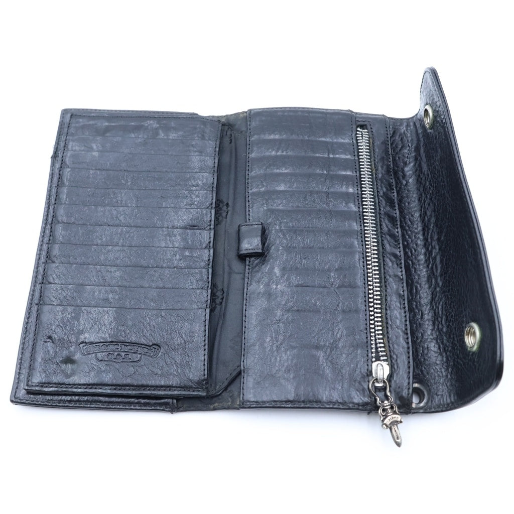 CHROME HEARTS(クロムハーツ) ■WAVE Wallet ウェーブウォレット 長財布 レザー