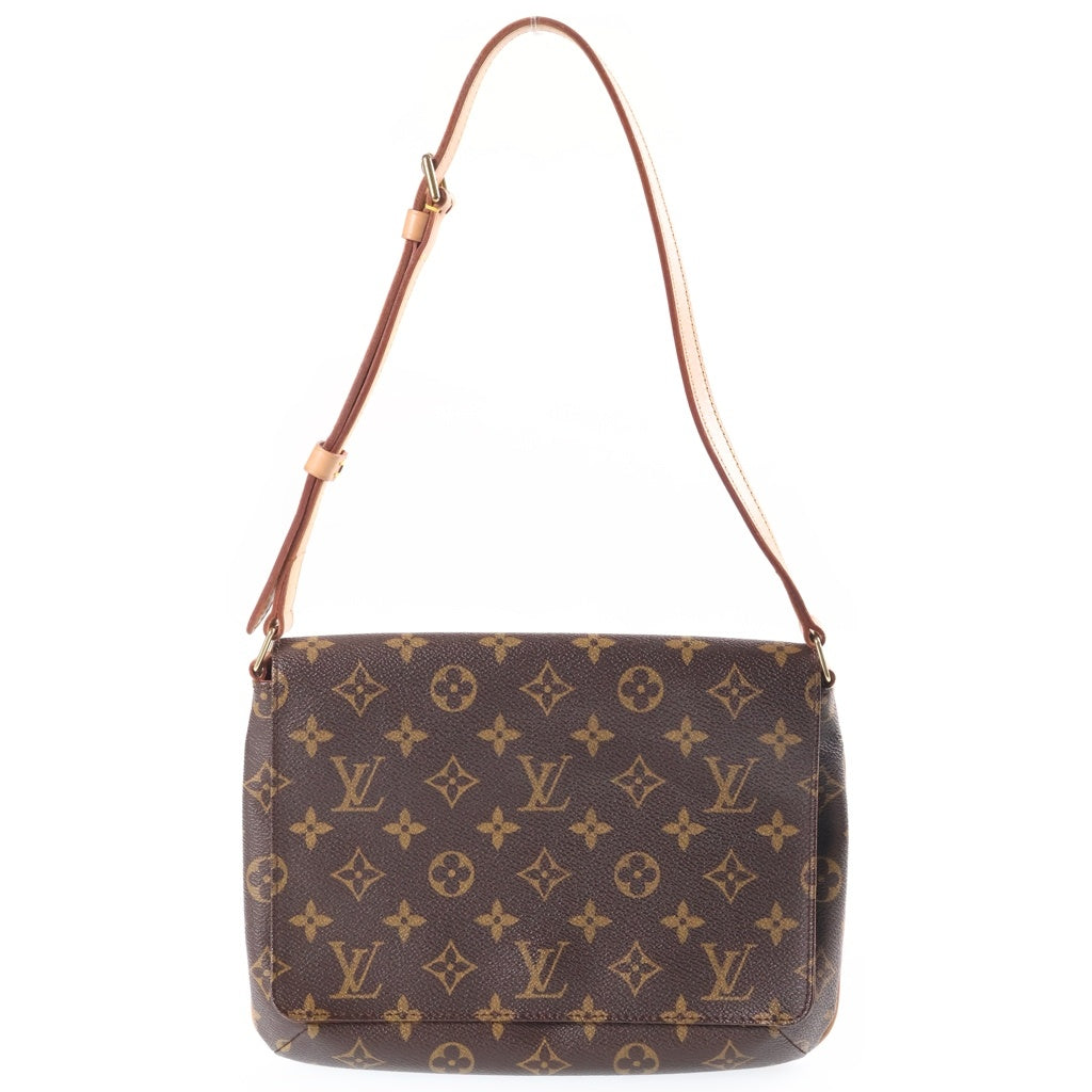 LOUIS VUITTON(ルイヴィトン) モノグラム ミュゼット・タンゴ ショルダーバッグ ブラウン レザー M51257 レディース