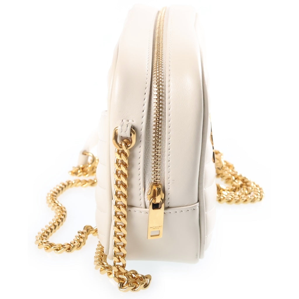 SAINT LAURENT PARIS(サンローランパリ) ルー カチェーンショルダーバッグ アイボリー レザー 748849 レディース