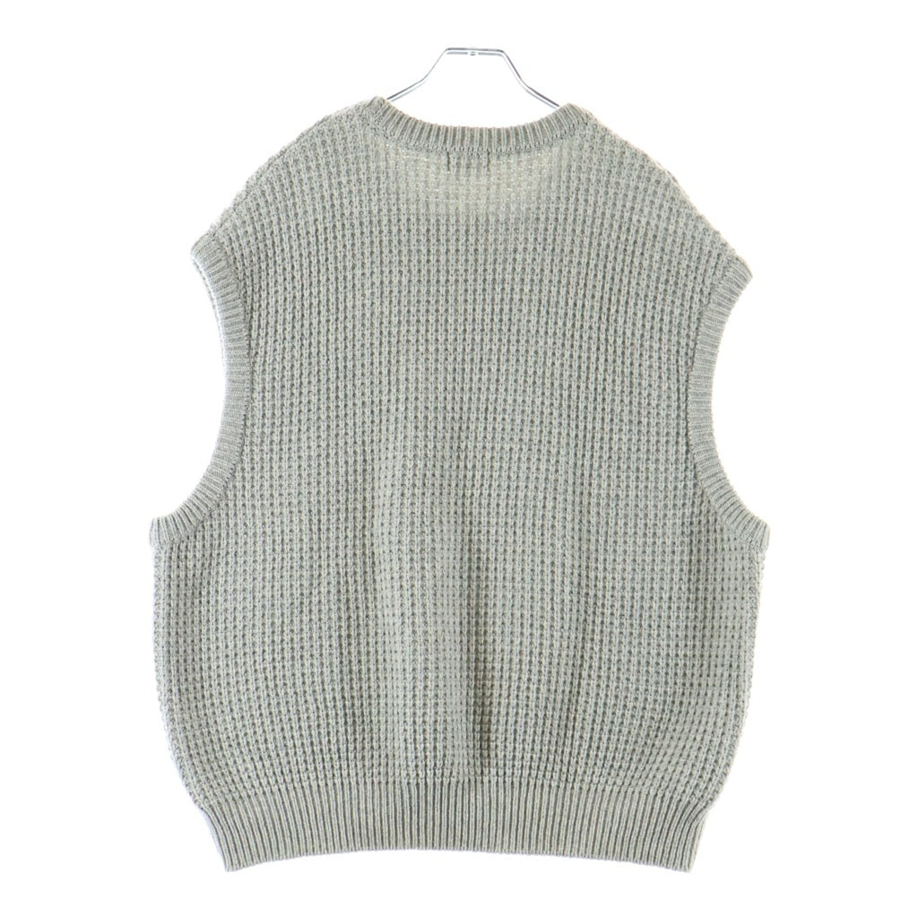 URU(ウル) 19AW KNIT VEST TYPE A ニットベスト ウール グレー 19FUK05A