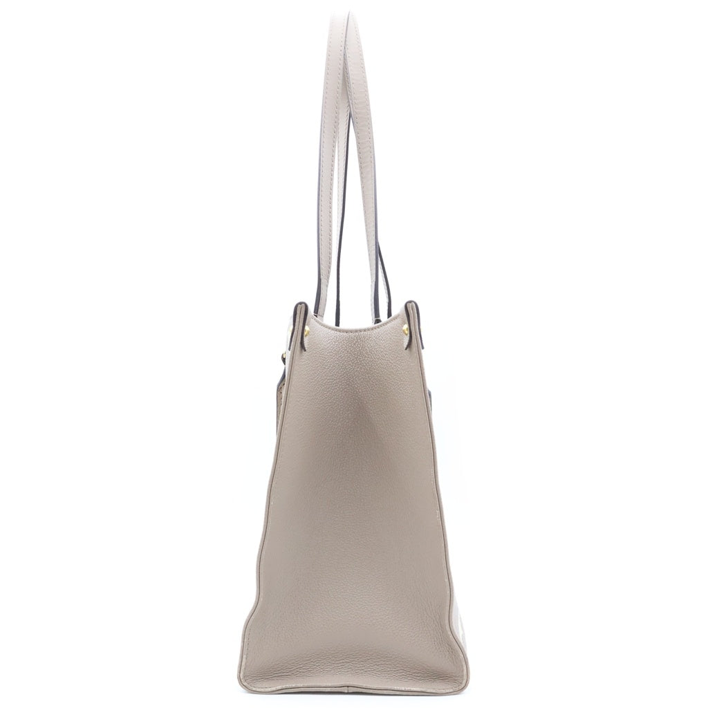 LOUIS VUITTON(ルイヴィトン) オンザゴーMM 2way ハンドバック モノグラム アンプラント レザー バイカラー トゥルトレールクレーム M45494 レディース