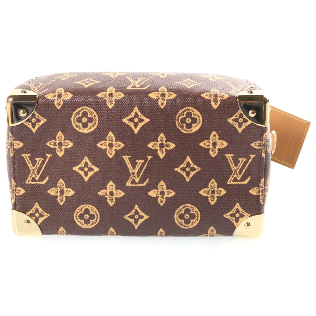LOUIS VUITTON(ルイヴィトン) モノグラム・オリジン スピーディ・トランク 20 2way ショルダーバッグ ハンドバッグ ブラウン PVCコーティングキャンバス レザー M28102 レディース