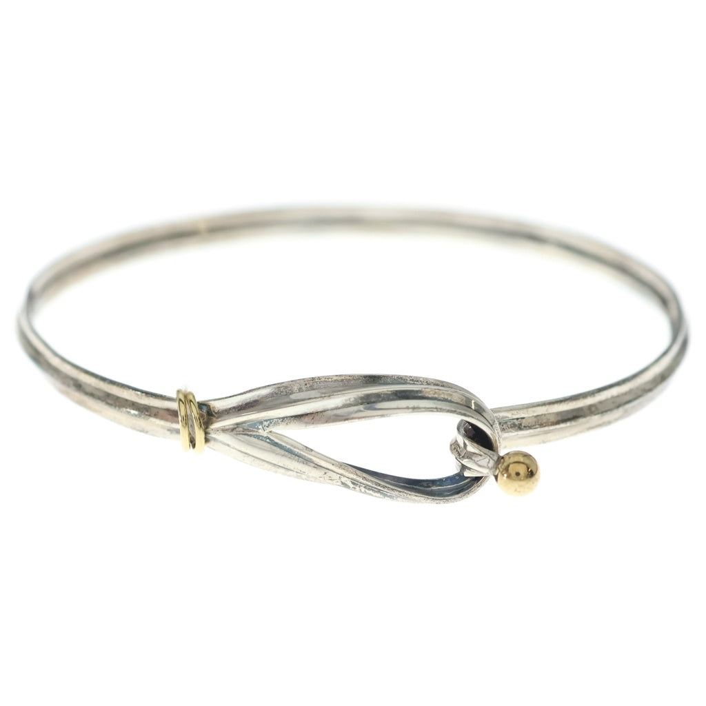 TIFFANY & Co.(ティファニー) ツイストフック アンド アイ ブレスレット SV925 K18イエローゴールド シルバー レディース
