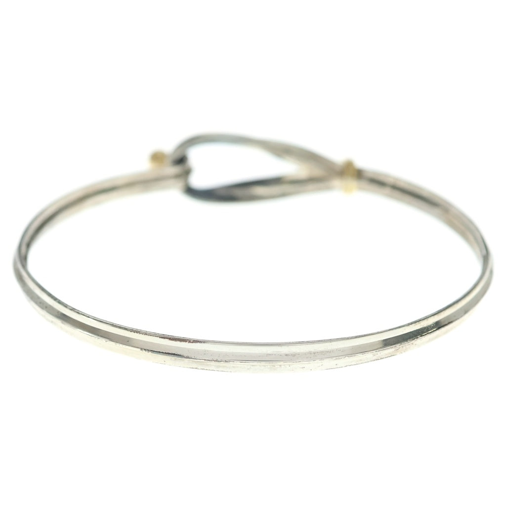 TIFFANY & Co.(ティファニー) ツイストフック アンド アイ ブレスレット SV925 K18イエローゴールド シルバー レディース