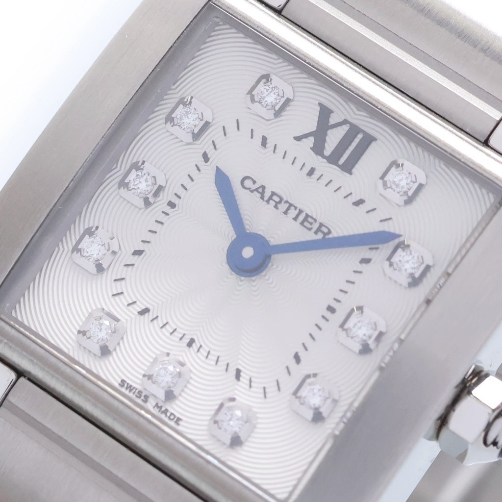 Cartier(カルティエ) タンク・フランセーズ シルバー文字盤 SS/QZ WE110006 レディース