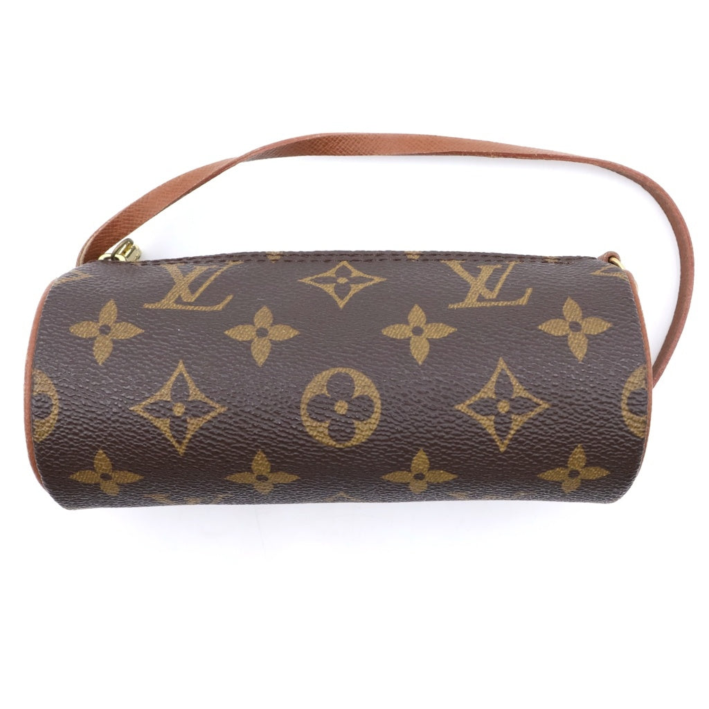 LOUIS VUITTON(ルイヴィトン) モノグラム パピヨンGM ハンドバッグ ブラウン レザー×PVC M51365 ゴールド金具 レディース