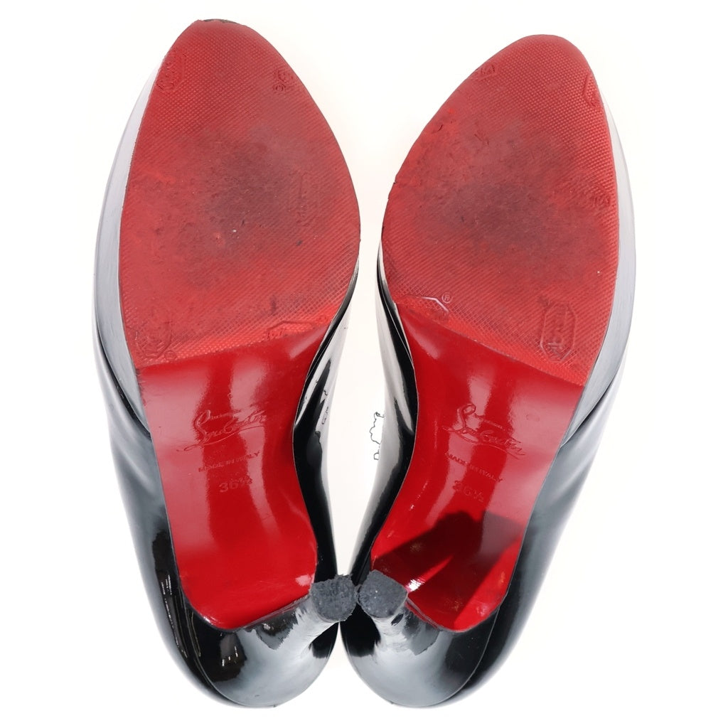 CHRISTIAN LOUBOUTIN(クリスチャンルブタン) Heel Pumps パテントレザー ヒールパンプス ピンヒール ブラック レディース