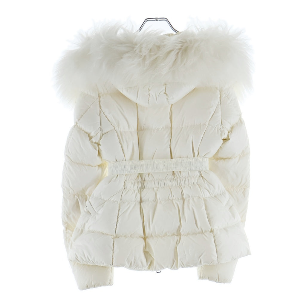 MONCLER(モンクレール) 2024AW Boedショートダウンジャケット ファーネック ホワイト #0 J20931A00095 595FE レディース