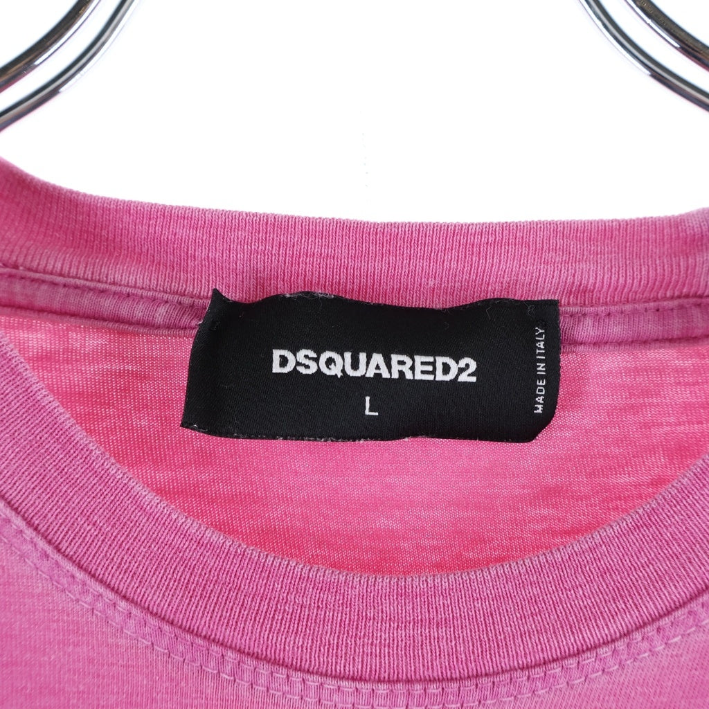 DSQUARED2(ディースクエアード) Psychic TShirt サイキック半袖Tシャツ ピンク S74GD0046