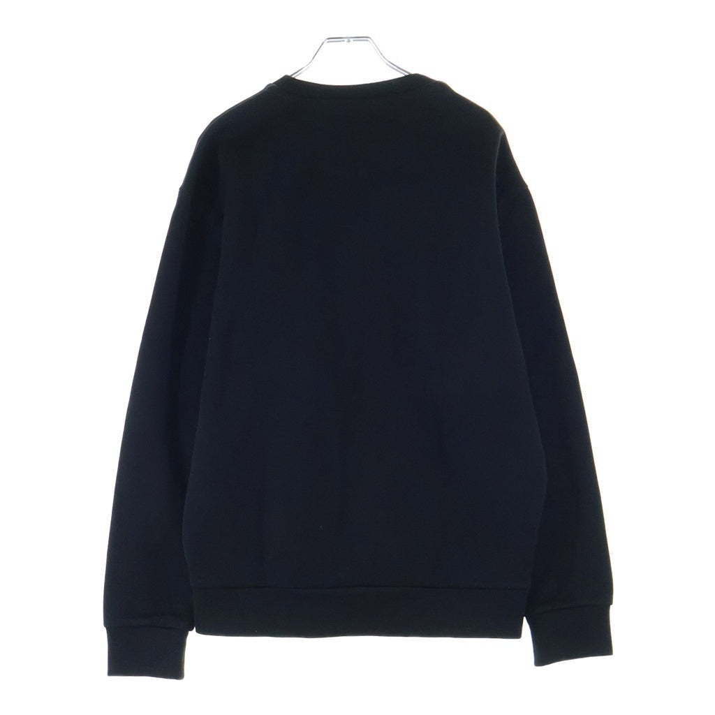 PRADA(プラダ) 25SSトライアングルロゴプレート テクニカルコットン プルオーバー スウェット トレーナー ブラック UJL90B