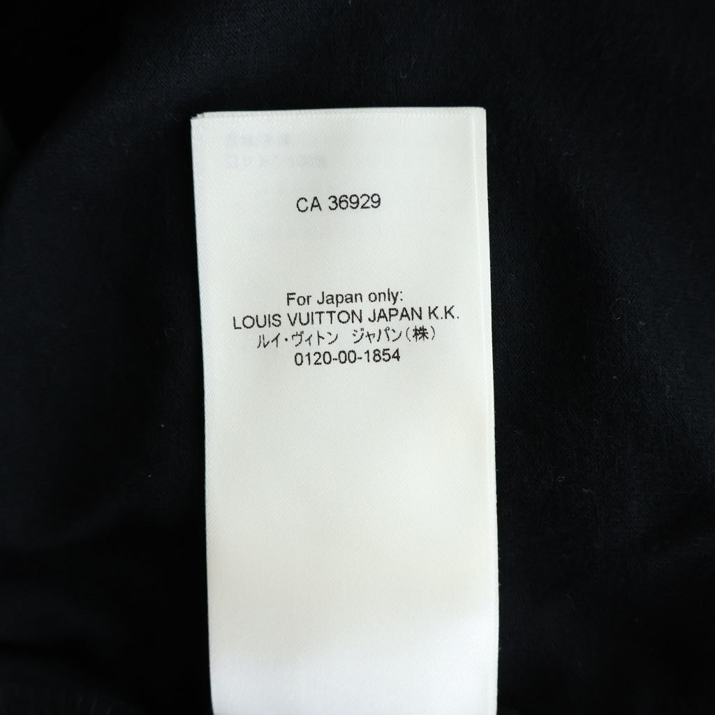 LOUIS VUITTON(ルイヴィトン) 26AW モノグラム エンボス 切り替え クルーネック 半袖 ポケット Tシャツ カットソー ブラック RM262M NPG HVY70W