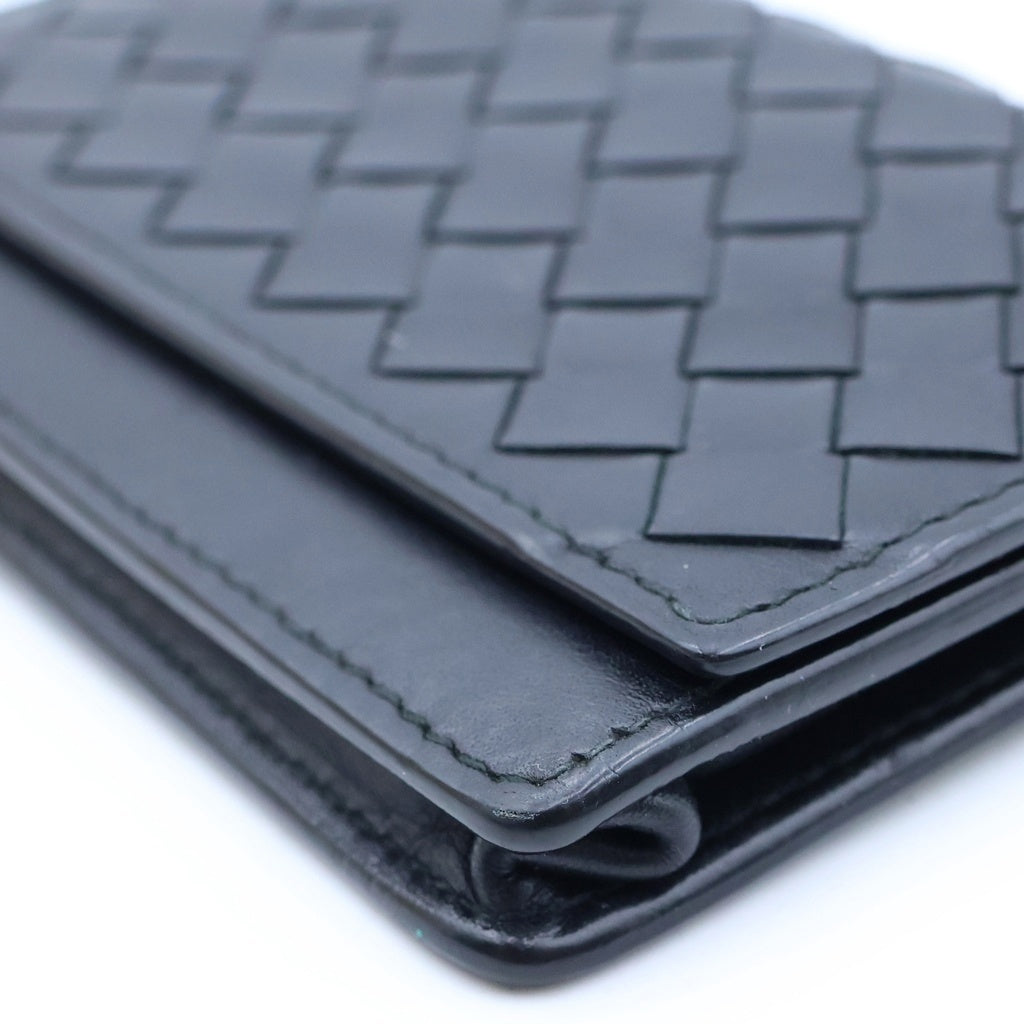 BOTTEGA VENETA(ボッテガヴェネタ) イントレチャート レザー カードケース 名刺入れ ブラック