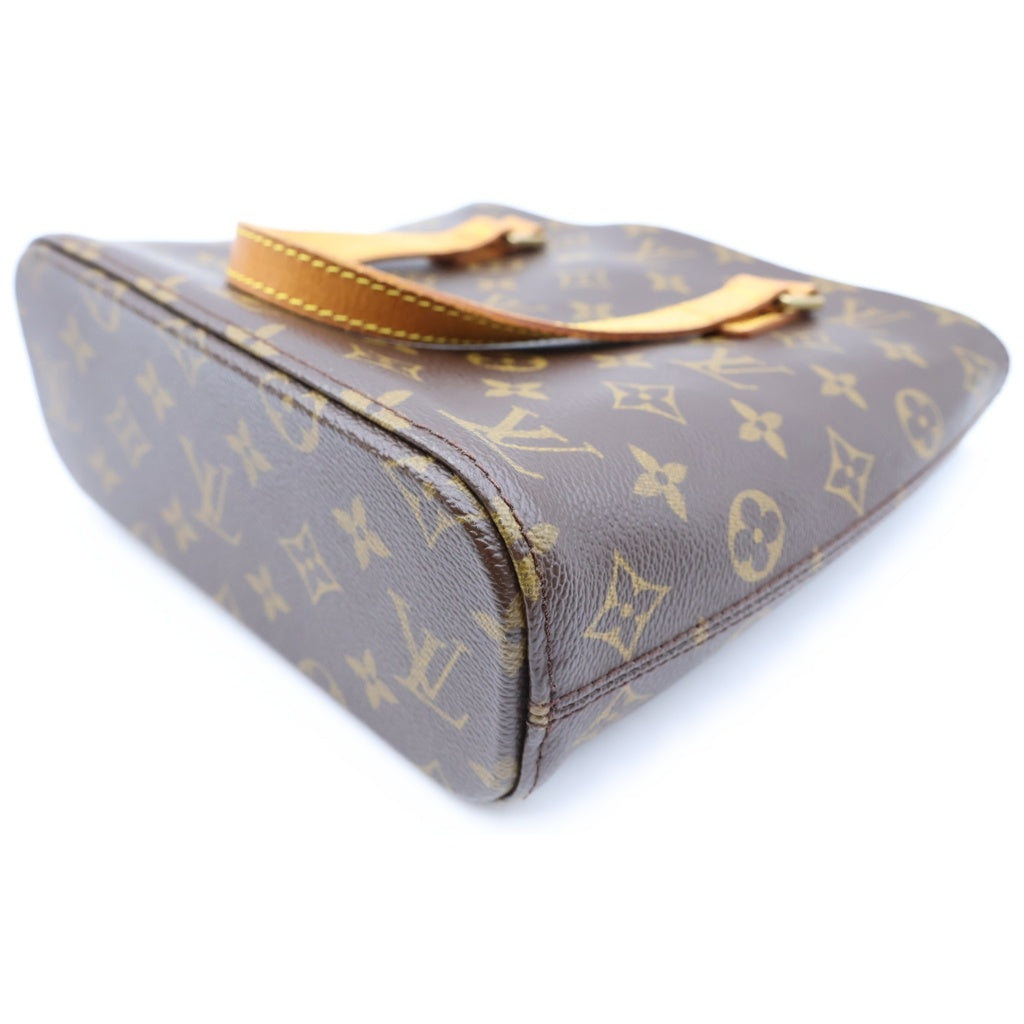 LOUIS VUITTON(ルイヴィトン) モノグラム ヴァヴァンPM ハンドバッグ ミニトートバッグ ブラウン レザー×PVC M51172 ゴールド金具 レディース