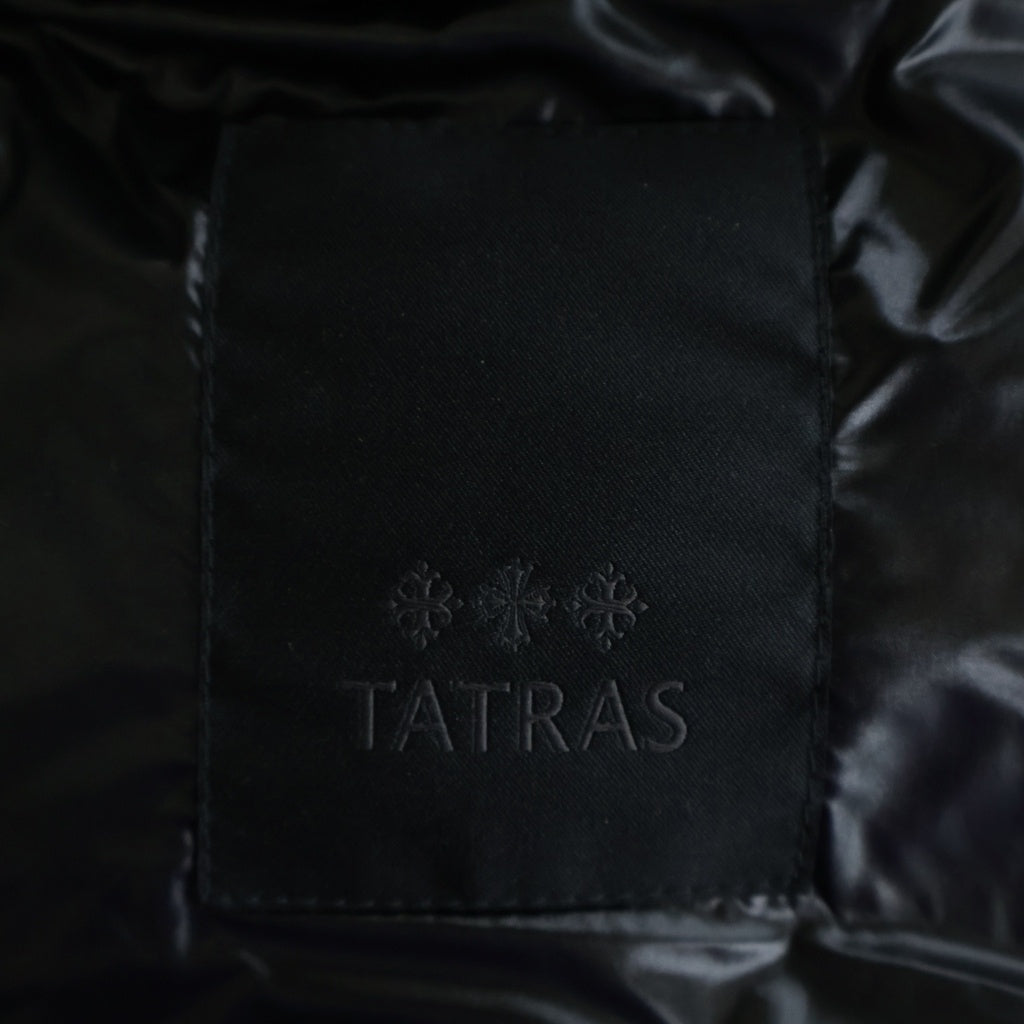 TATRAS(タトラス) POSEIDONE フーデッドナイロンダウンベスト ブラック #02 MTAT20A4564-D
