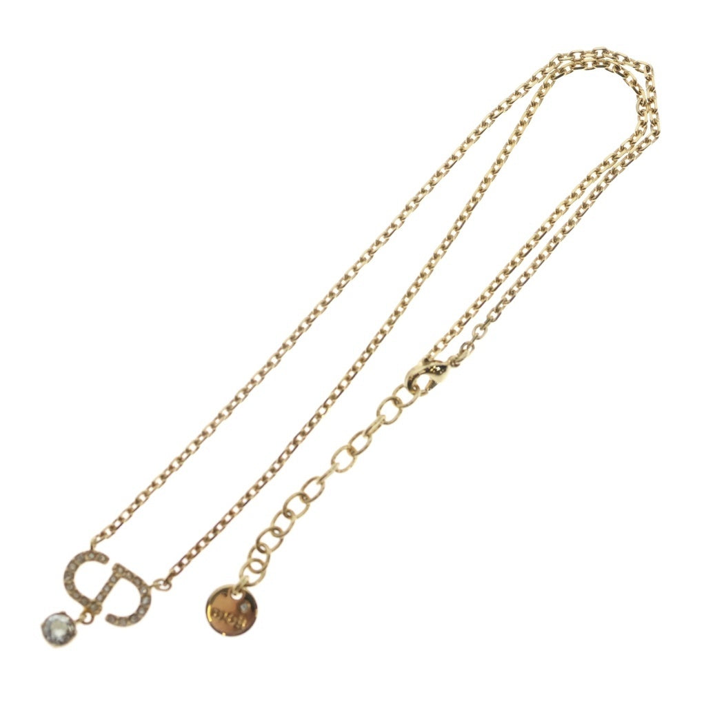 Christian Dior(クリスチャンディオール) CDロゴ ネックレス メッキ ゴールド レディース