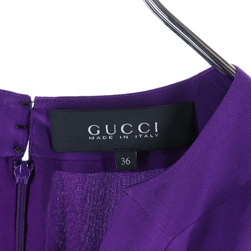 GUCCI(グッチ) ■UP51 2013 04088 長袖ブラウス パープル #36 362010 ZCS03 レディース