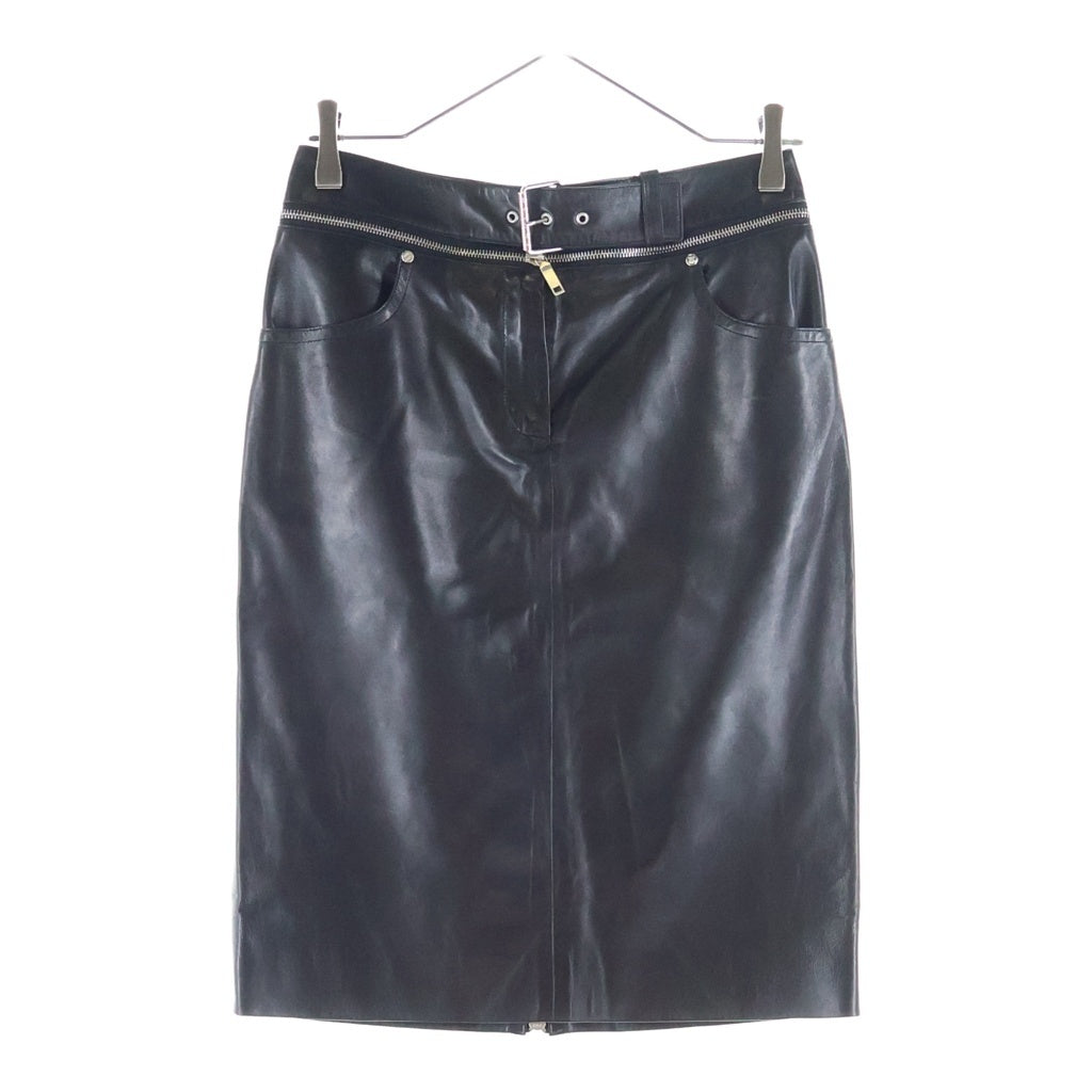 CELINE(セリーヌ) ■レザースカート ブラック #36 レディース