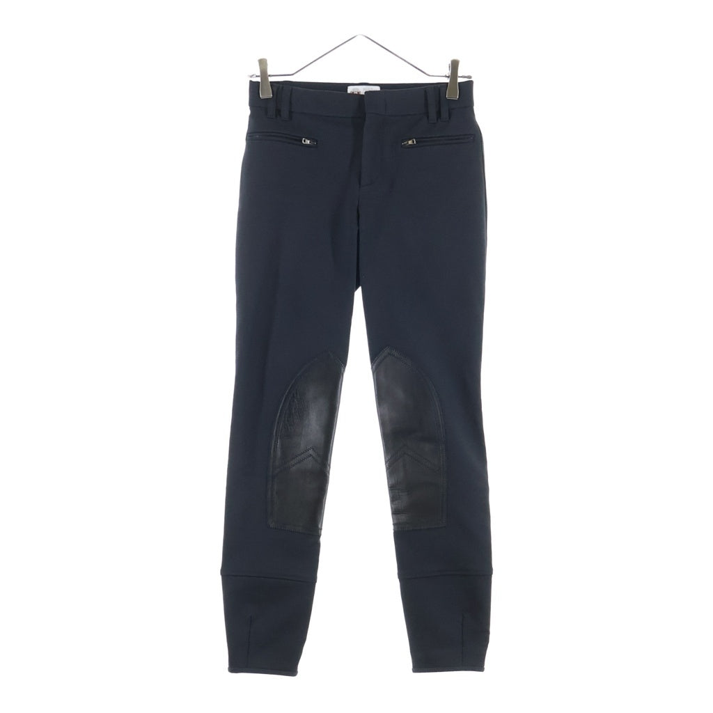 GUCCI(グッチ) ■コットンレザーライディングパンツ ブラック #36 レディース