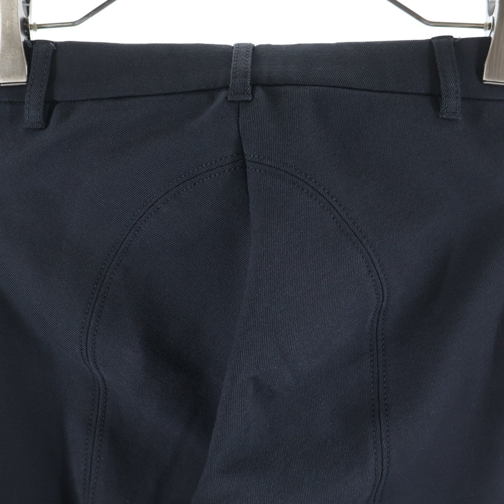 GUCCI(グッチ) ■コットンレザーライディングパンツ ブラック #36 レディース