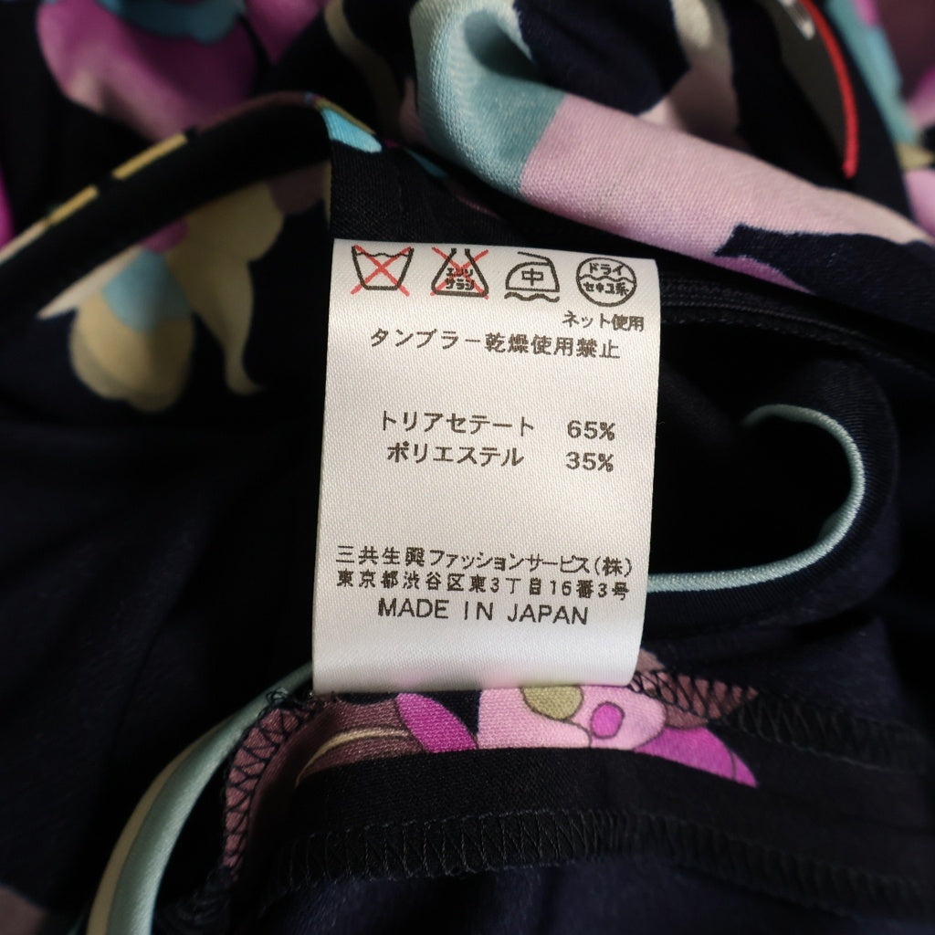 LEONARD(レオナール) ■花柄 ノースリーブオールインワン ブラック #36 レディース