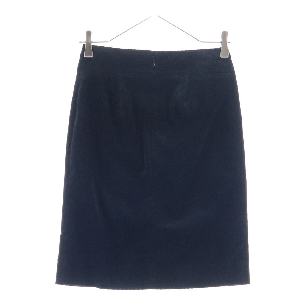 CELINE(セリーヌ) ■トリオンフバックル コーデュロイ スカート ブラック #34 レディース