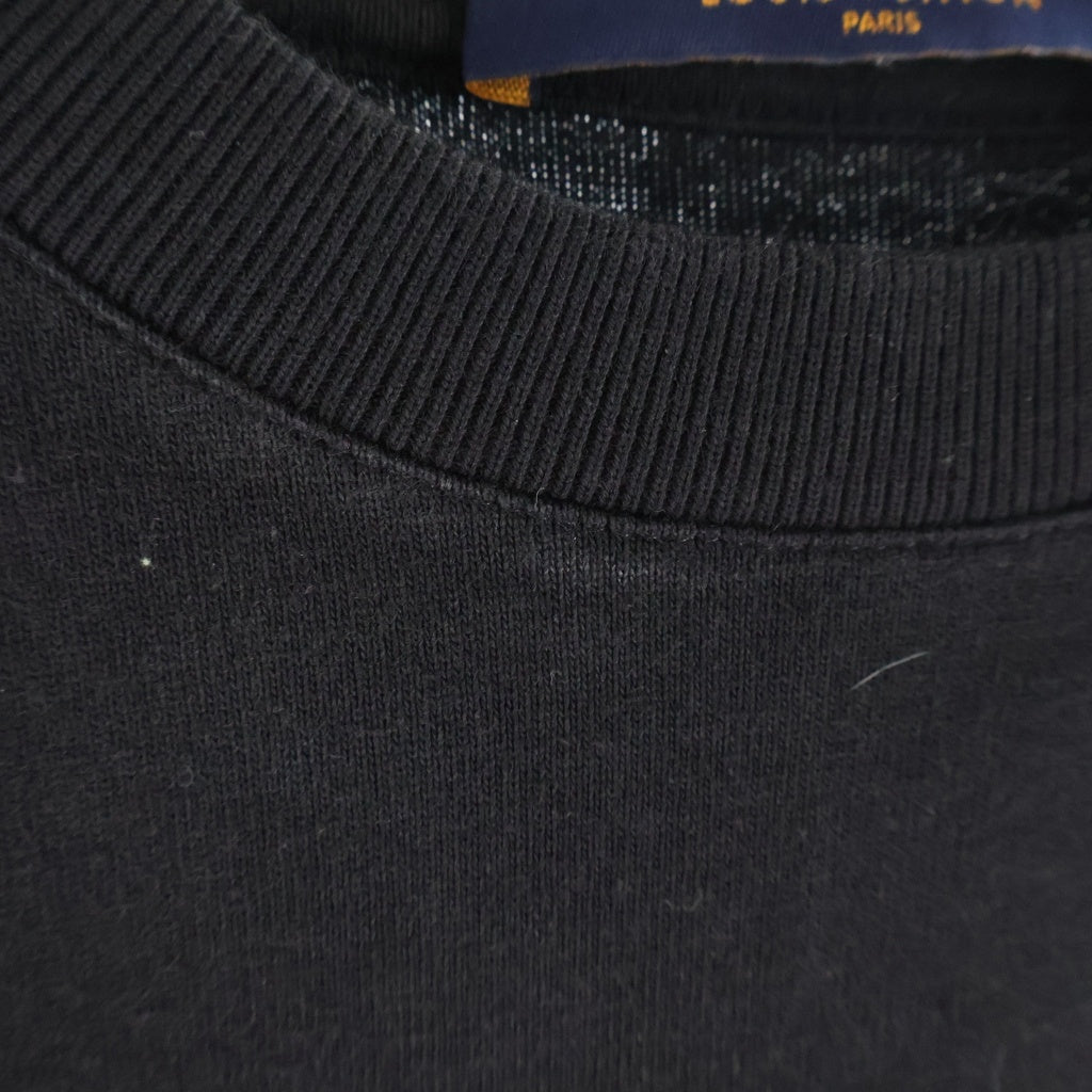 LOUIS VUITTON(ルイヴィトン) ■19AW Back Flower Print Tee バックフラワー プリント クルーネック半袖コットンTシャツ ブラック #M RM192M NPL HHY07W