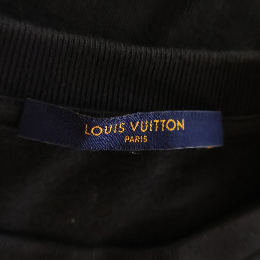 LOUIS VUITTON(ルイヴィトン) ■19AW Back Flower Print Tee バックフラワー プリント クルーネック半袖コットンTシャツ ブラック #M RM192M NPL HHY07W
