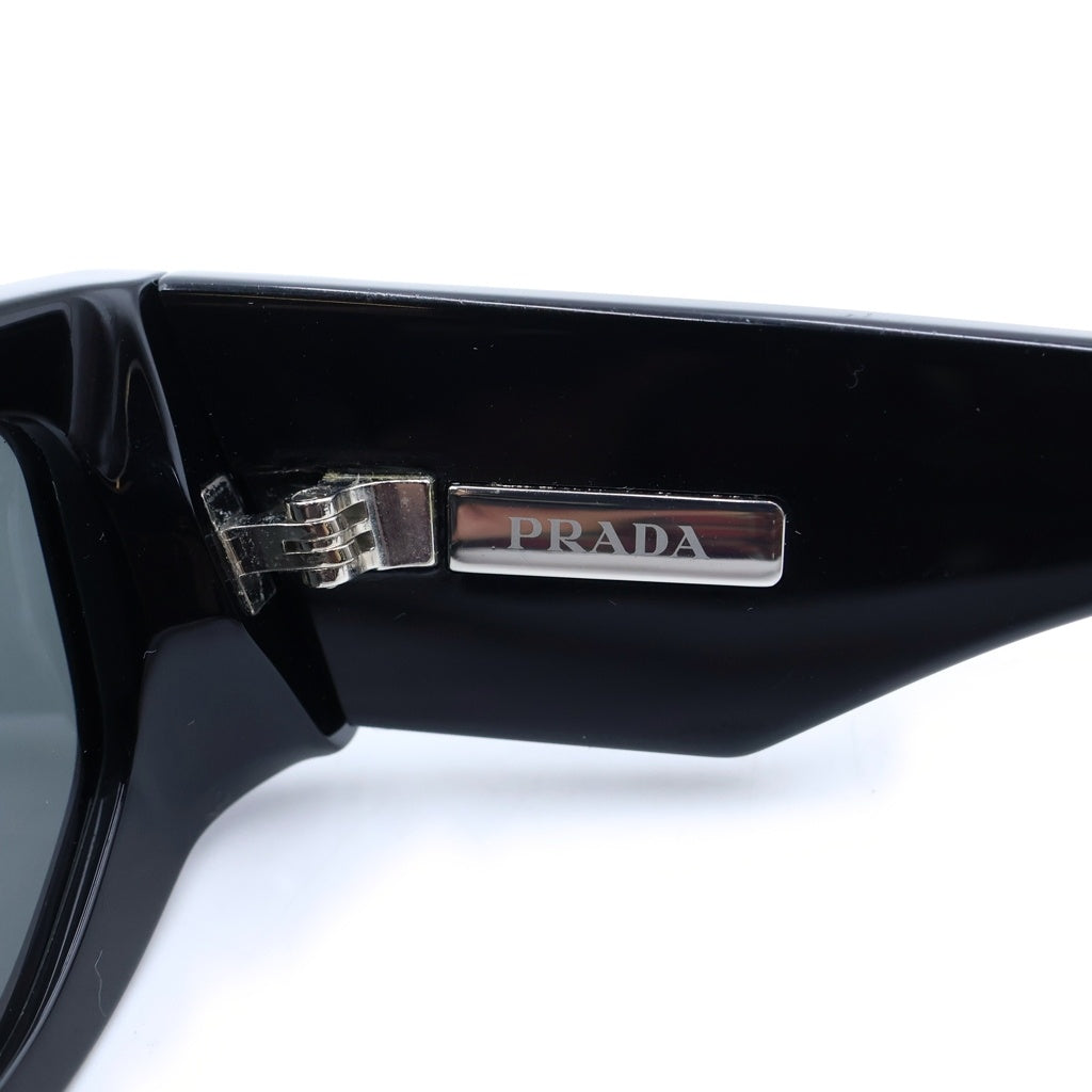 PRADA(プラダ) トライアングル ロゴ サングラス スクエア アセテート アイウェア ブラック SPR09Z